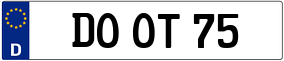 Trailer License Plate